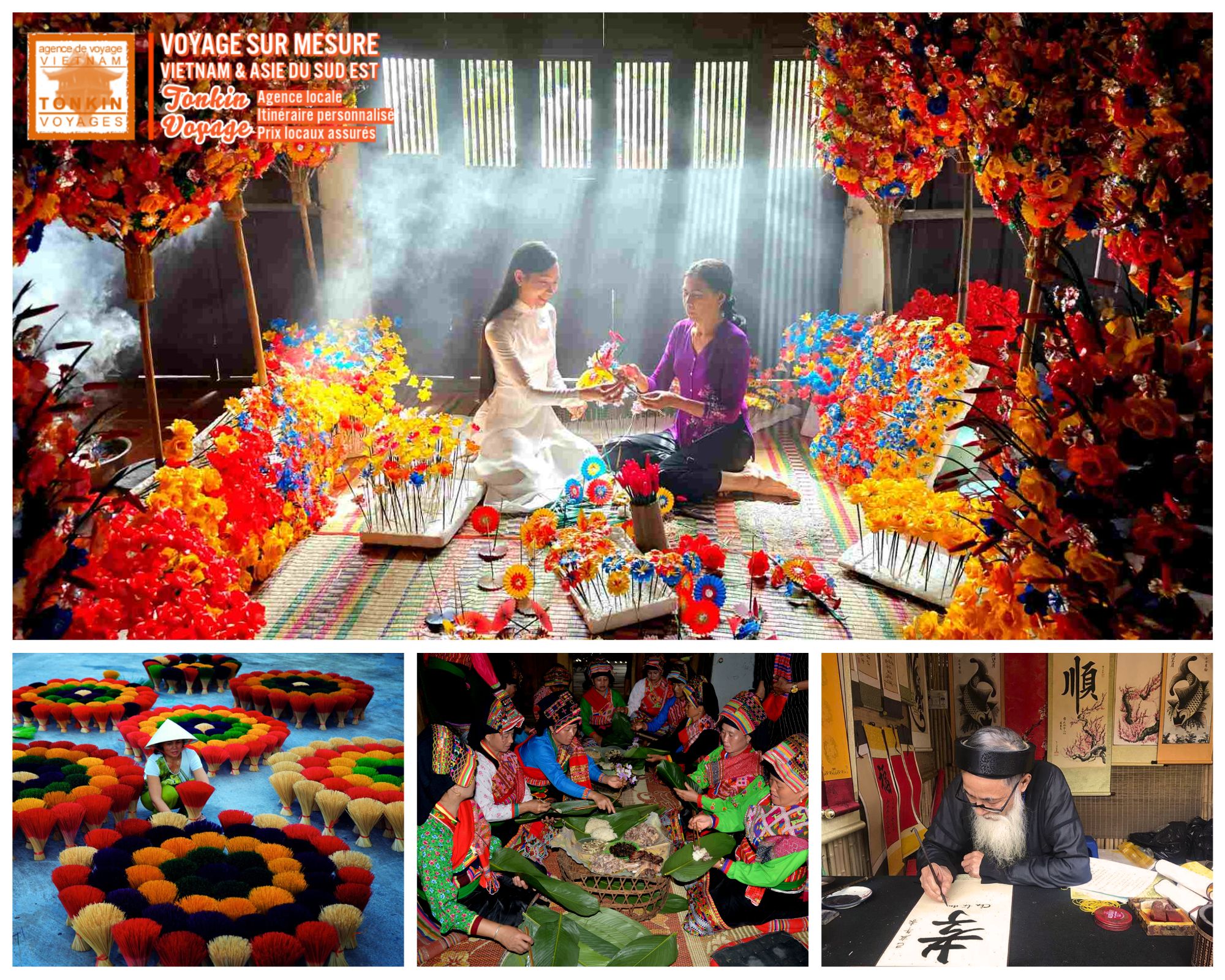 Voyage culturel au Vietnam : 20 exp&eacute;riences pour un voyage culturel au Vietnam avec une agence locale : artisans, repas chez l&rsquo;habitant, march&eacute;s et traditions.